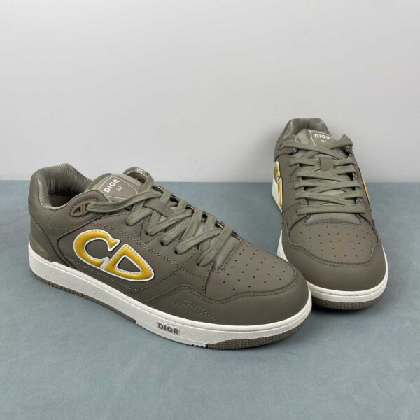 Dior x Stone Island B57 Low Sneaker Gray Yellow - Image 5