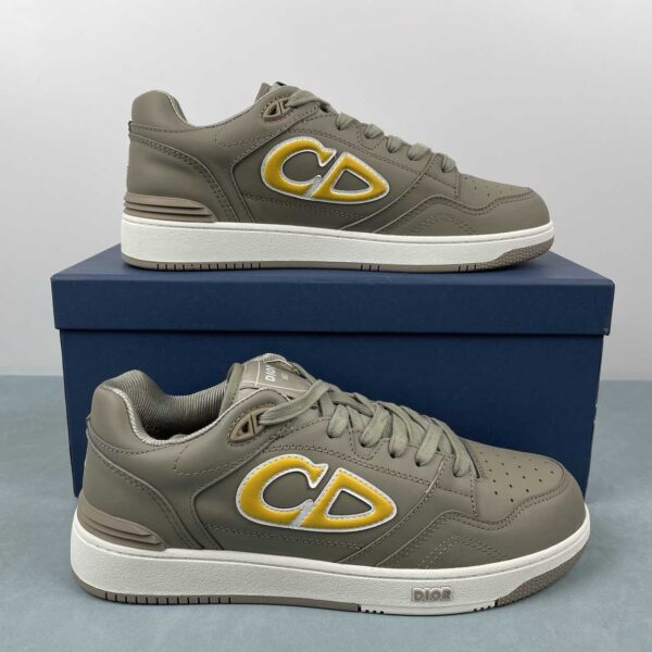 Dior x Stone Island B57 Low Sneaker Gray Yellow - Image 4