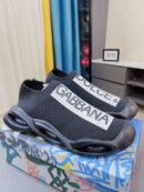 Dolce & Gabbana Black Stretch Mesh Wave sneakers For Men Women EU 38 - EU 44