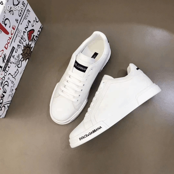 Dolce & Gabbana Calfskin Nappa Portofino Sneakers - Image 3