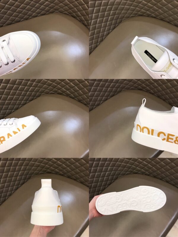 Dolce & Gabbana Calfskin Portofino Light Sneakers With Logo-detailed Plate And Logo Print EU 38 - EU 44 - Image 8