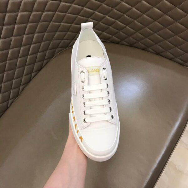 Dolce & Gabbana Calfskin Portofino Light Sneakers With Logo-detailed Plate And Logo Print EU 38 - EU 44 - Image 7
