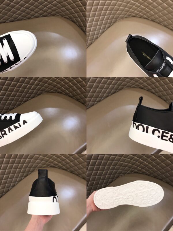 Dolce & Gabbana Calfskin Portofino Light Sneakers With Logo-detailed Plate And Logo Print EU 38 - EU 44 - Image 6