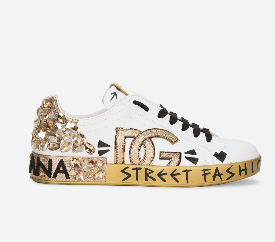 Dolce gabbana crystal portofino sneaker