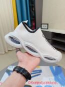 Dolce & Gabbana White Stretch Mesh Wave Sneakers For Men Women EU 38 - EU 44