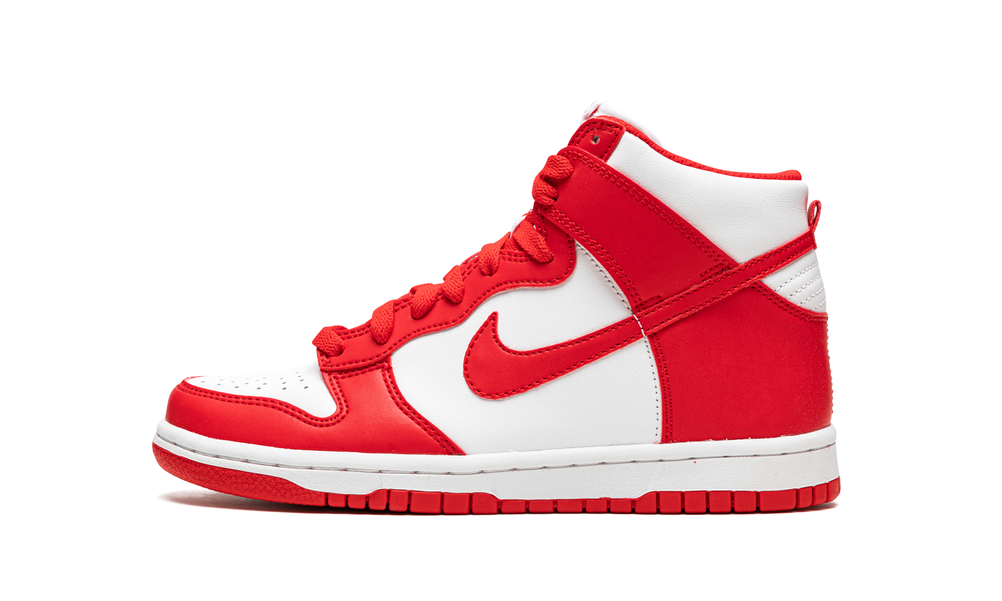 Dunk High GS "White / University Red"