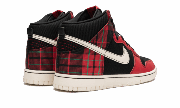 Dunk High "Plaid - Black/Red" - Image 3