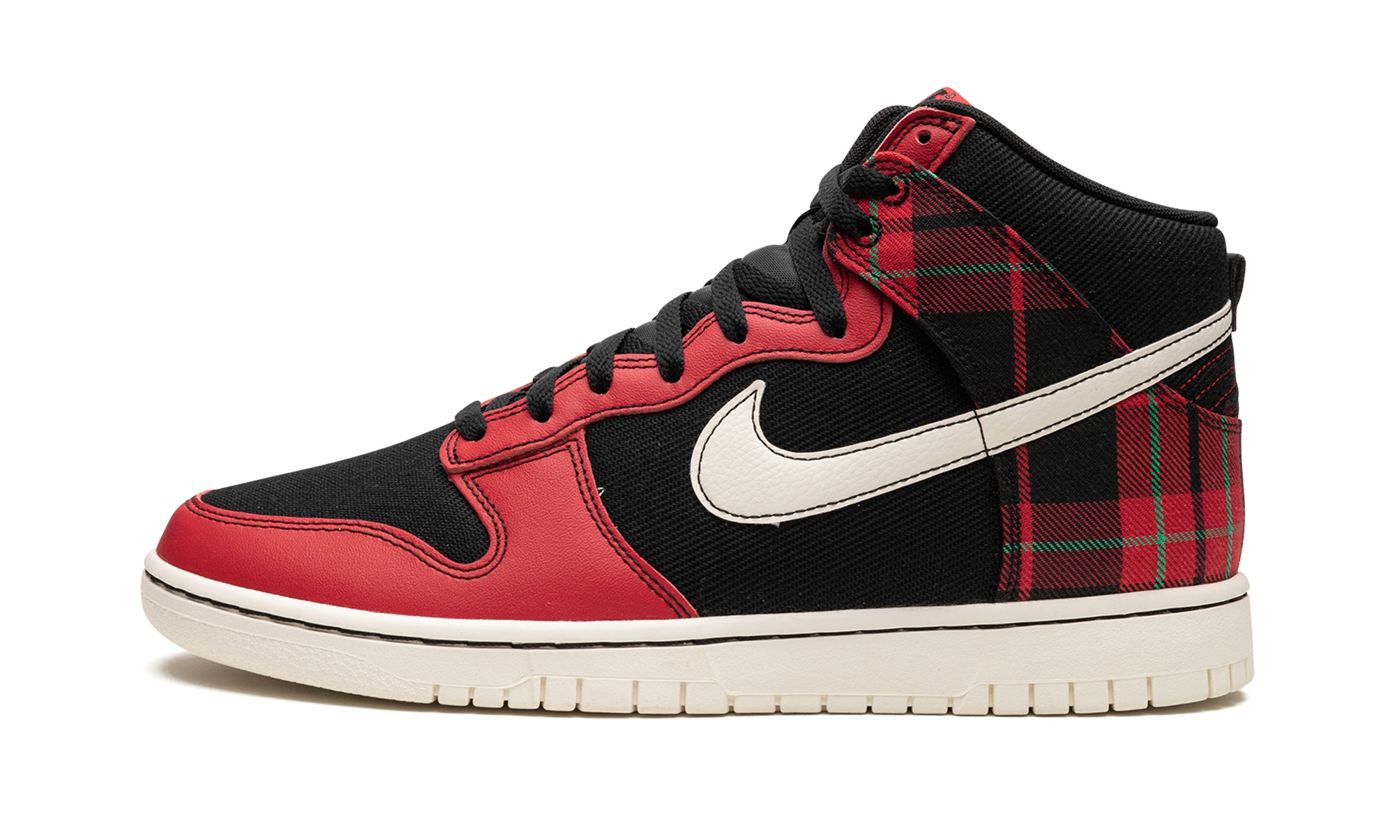 Dunk High "Plaid - Black/Red"
