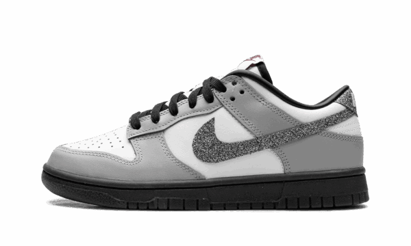 Dunk Low LX WMNS "Glitter Swoosh White Light Smoke Grey"