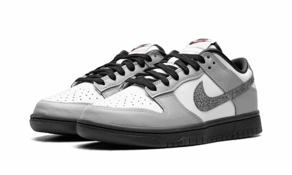 Dunk Low LX WMNS "Glitter Swoosh White Light Smoke Grey" - Image 2