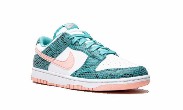 Dunk Low "Snakeskin Washed Teal Bleached Coral" - Image 7