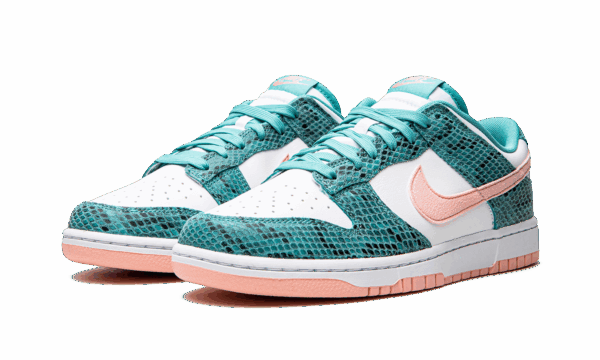 Dunk Low "Snakeskin Washed Teal Bleached Coral" - Image 2