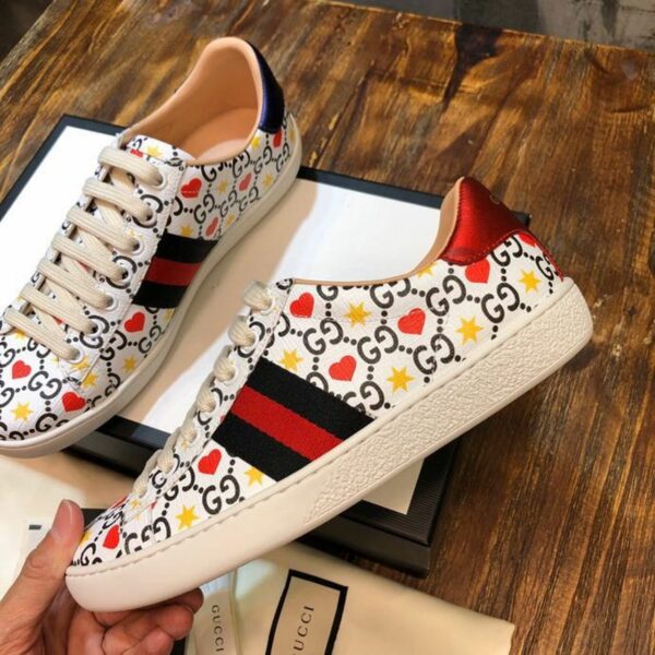 Gucci Ace Chinese Valentine's Day Sneakers 429446Spring/Summer 2020 Collection White Women Shoes - Image 3