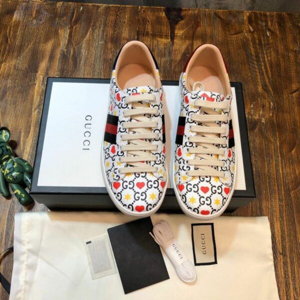 Gucci Ace Chinese Valentine's Day Sneakers 429446Spring/Summer 2020 Collection White Women Shoes - Image 2
