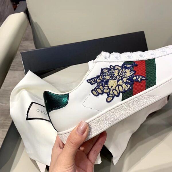 Gucci Ace Sneaker Three Little PigsChinese New Year Spring/Summer Collection White Women Shoes - Image 10