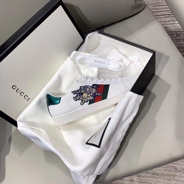 Gucci Ace Sneaker Three Little PigsChinese New Year Spring/Summer Collection White Women Shoes - Image 3