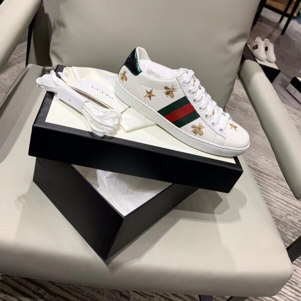 Gucci Ace Sneaker with Bees and StarsSpring/Summer Collection White Women Shoes - Image 7