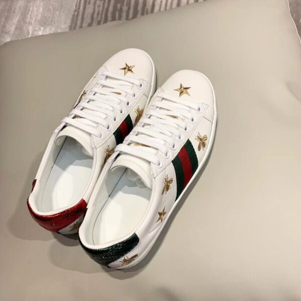 Gucci Ace Sneaker with Bees and StarsSpring/Summer Collection White Women Shoes - Image 3