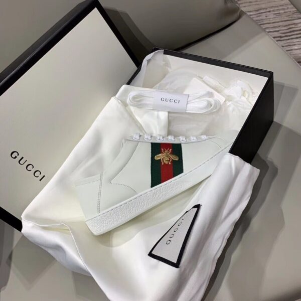 Gucci Ace Sneaker with BeeSpring/Summer Collection White Women Shoes - Image 8