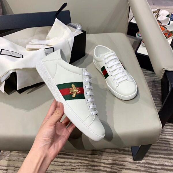 Gucci Ace Sneaker with BeeSpring/Summer Collection White Women Shoes - Image 4