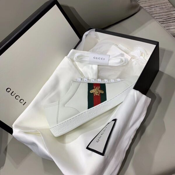 Gucci Ace Sneaker with BeeSpring/Summer Collection White Women Shoes - Image 10