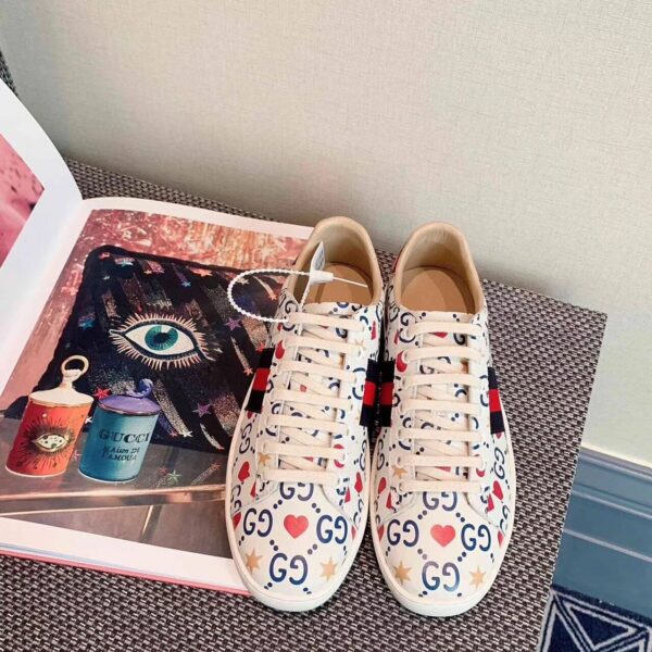 Gucci Ace SneakersChinese Valentine's Day Spring/Summer Collection White Women Shoes - Image 2