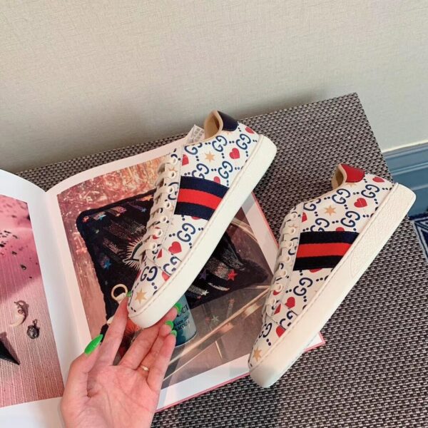 Gucci Ace SneakersChinese Valentine's Day Spring/Summer Collection White Women Shoes - Image 4