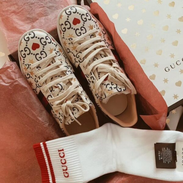 Gucci Ace SneakersChinese Valentine's Day Spring/Summer Collection White Women Shoes - Image 7