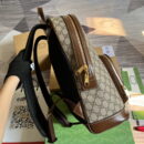 Gucci Backpack With Interlocking G Beige And Ebony GG Canvas 704017