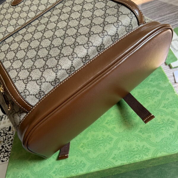Gucci Backpack With Interlocking G Beige And Ebony GG Canvas 704017 - Image 8