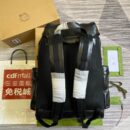 Gucci Backpack With Tonal Double G Black Leather 725657