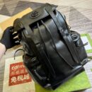 Gucci Backpack With Tonal Double G Black Leather 725657