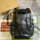Gucci Backpack With Tonal Double G Black Leather 725657