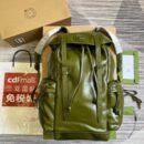 Gucci Backpack With Tonal Double G Forest Green Leather 725657