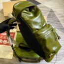 Gucci Backpack With Tonal Double G Forest Green Leather 725657