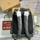Gucci Backpack With Tonal Double G Grey Leather 725657