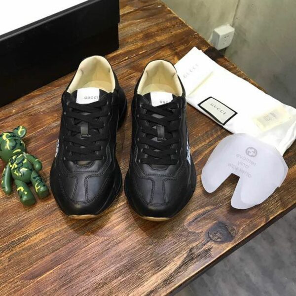 Gucci Band Rhyton Dad Sneakers 619896Spring/Summer 2020 Collection, Black Women Shoes - Image 2