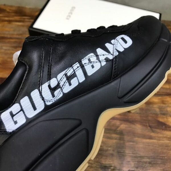 Gucci Band Rhyton Dad Sneakers 619896Spring/Summer 2020 Collection, Black Women Shoes - Image 5