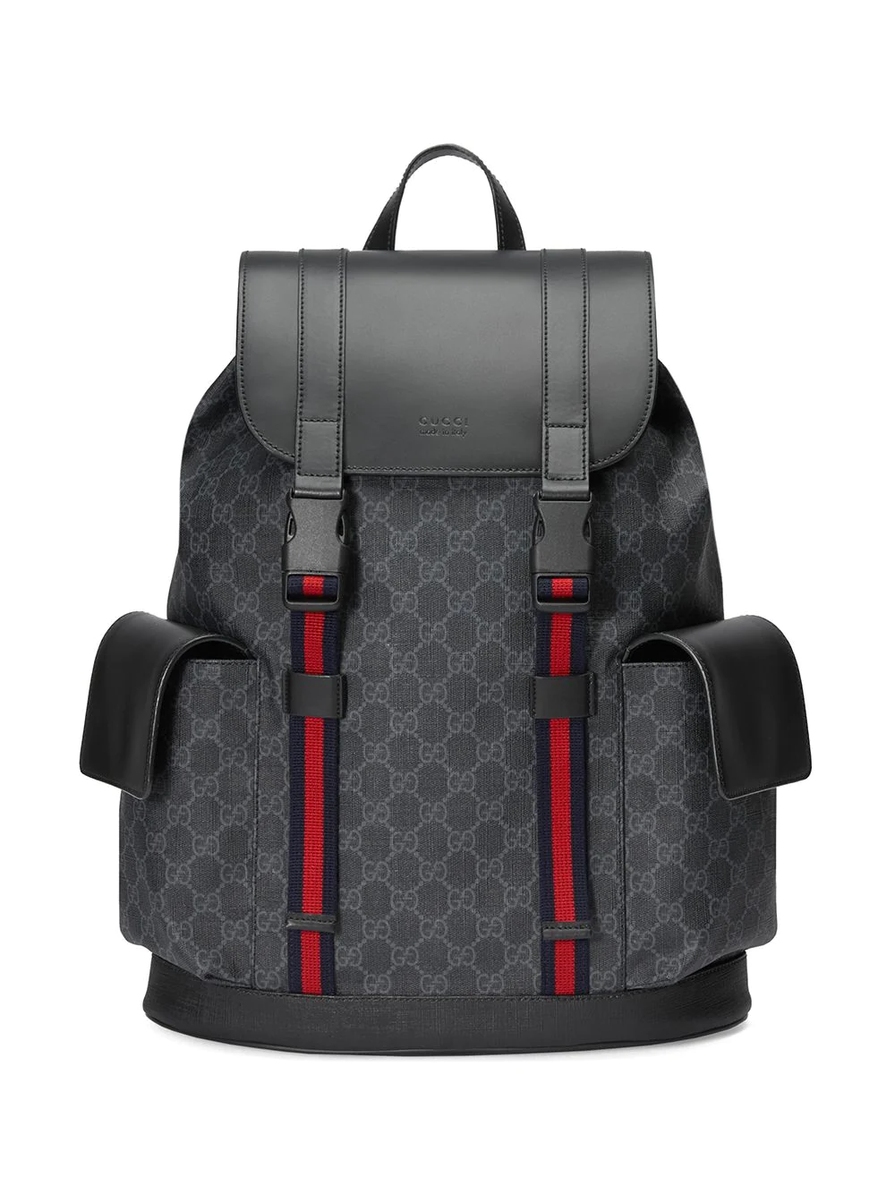 Gucci Black Pattern Backpack