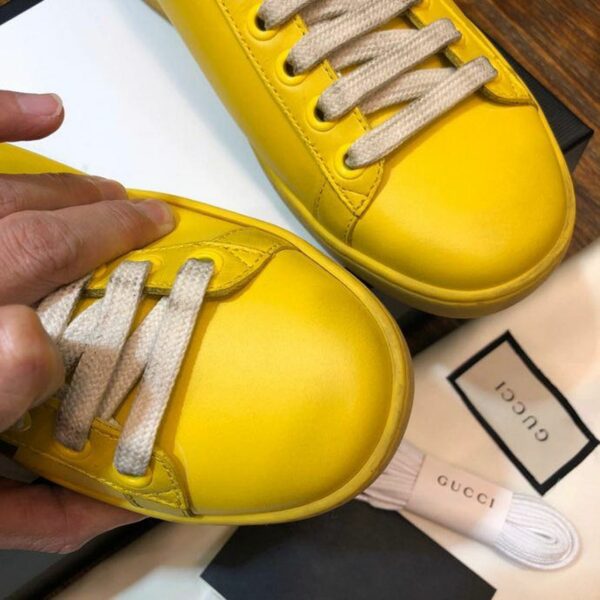 Gucci Blade Ace Sneakers 610086Spring/Summer 2020 Collection, Yellow Women Shoes - Image 4
