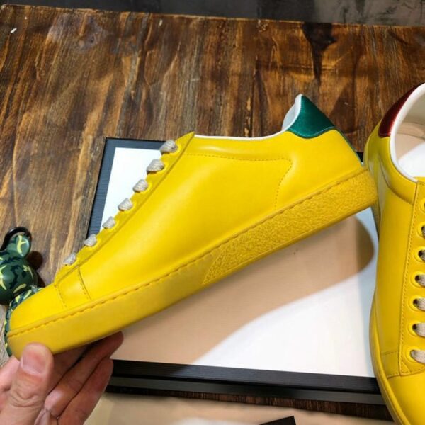 Gucci Blade Ace Sneakers 610086Spring/Summer 2020 Collection, Yellow Women Shoes - Image 2
