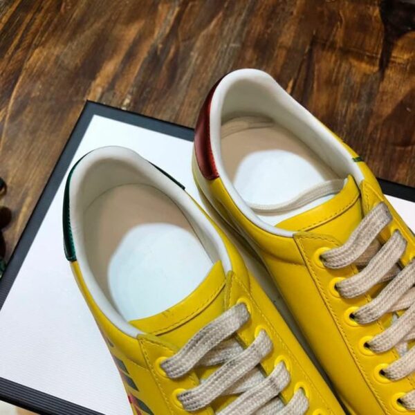 Gucci Blade Ace Sneakers 610086Spring/Summer 2020 Collection, Yellow Women Shoes - Image 9