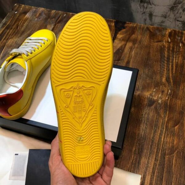 Gucci Blade Ace Sneakers 610086Spring/Summer 2020 Collection, Yellow Women Shoes - Image 7