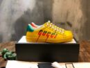 Gucci Blade Ace Sneakers 610086Spring/Summer 2020 Collection, Yellow Women Shoes