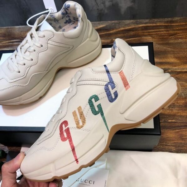 Gucci Blade Rhyton Dad Sneakers 619896Spring/Summer 2020 Collection, White Women Shoes - Image 3
