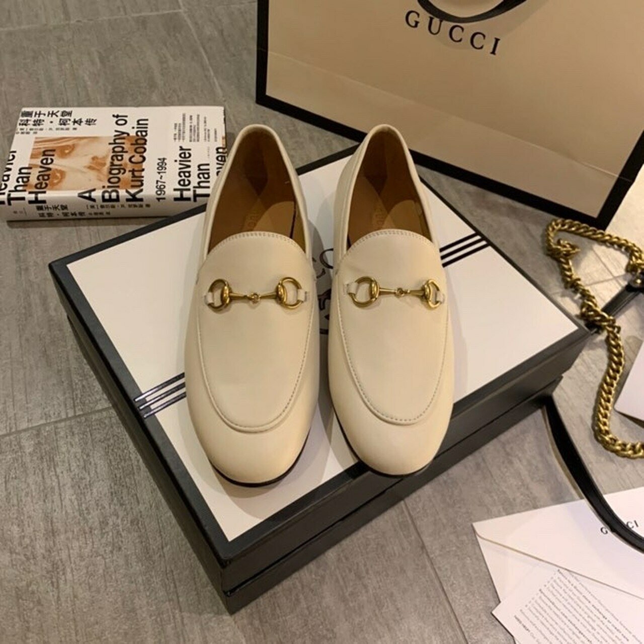 Gucci Brixton LoafersSpring/Summer Collection White Women Shoes