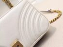Gucci Calfskin Matelasse Small Gg Marmont White