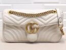Gucci Calfskin Matelasse Small Gg Marmont White