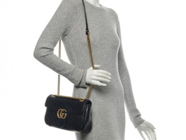 Gucci Calfskin Matelasse Small Gg Marmont White - Image 10