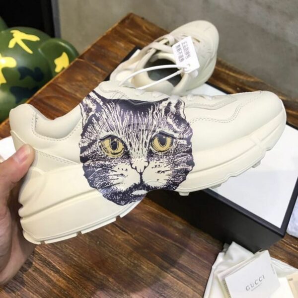 Gucci Cat Rhyton Dad Sneakers 619896Spring/Summer 2020 Collection, White Women Shoes - Image 5